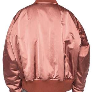 2025 nuevo cortavientos de invierno personalizado al por mayor ropa universitaria para hombres chaquetas de talla grande para hombres chaqueta bomber de satén de seda Lisa para hombre - Product Image 5