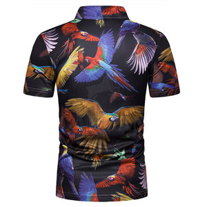 Polo de manga corta de alta calidad unisex para hombre, diseño de sublimación personalizable, ropa de calle de fibra de algodón/Bambú - Product Image 2