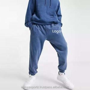 Conjunto de Sudadera con capucha de lavado ácido de gran tamaño de alta calidad, chándal de lana de invierno, de 2 piezas pantalones de chándal, chándal transpirable de Otoño/Invierno para hombres - Product Image 2