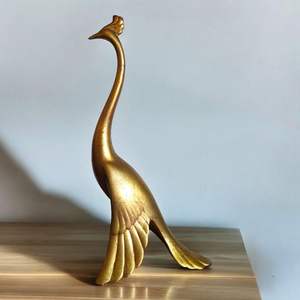 Escultura de cisne de aluminio moderna personalizada al por mayor para la decoración del hogar y el jardín arte de Navidad hecho a mano de La India - Product Image 2