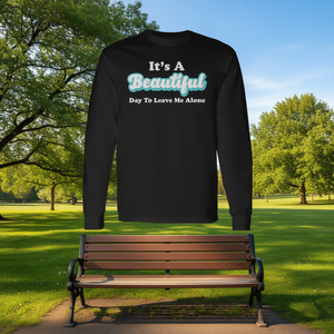 Camiseta de Manga Larga para Hombre - Es un Hermoso Día para Dejarme en Paz, Idea de Regalo Promocional - Product Image 2