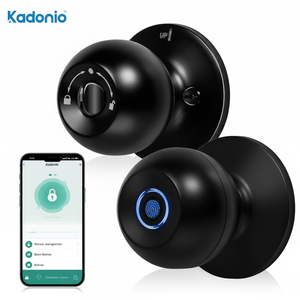 Poignée de porte intelligente avec serrure à empreinte digitale, contrôle par application, clé et accès rapide - Product Image 2