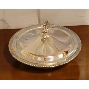 Vintage Silver Plated Covered Casserole Dish ,Casserole Serving Dish <b>Food</b> Warmer,<b>Food</b> Server , Housewarming Gift Idea - Product Image 4