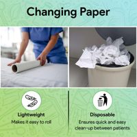 CE ISO13485, 26 ans d'expérience OEM, Rouleau de papier jetable pour table d'examen