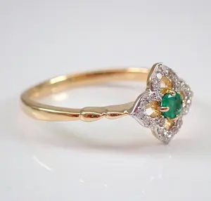 Anillo de Boda Impresionante para Mujer en Plata de Ley 925 Chapada en Oro Rosa con Moissanita - Product Image 3