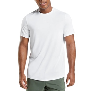 Camisetas de cuello redondo con estampado de logotipo deportivo al por mayor, camisetas deportivas en blanco de alta calidad, camisetas lisas personalizadas para hombre - Product Image 1