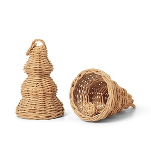 Autocollant de Noël en rotin naturel pour décor d'arbre Ornements en osier naturel Ornements de Noël Boho Personnaliser dans HNH Craft Factory - Product Image 3