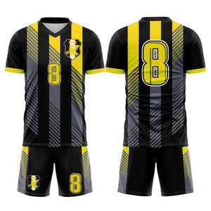 Bán Buôn Người Đàn Ông Của 100% Polyester Bóng Đá Jersey Ngắn Bóng Đá Jersey Phía Trước Tên Cầu Vồng Rắn Hình Học Thư Đội Tên - Product Image 6