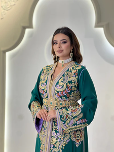 ชุด caftan เจ้าสาวแบบโมร็อกโกอย่างเป็นทางการสำหรับผู้ใหญ่ - Product Image 5