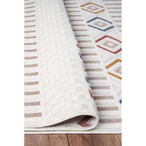 Alfombra Moderna Multicolor Netline CES03 para el Hogar, Alfombra de Polipropileno Resistente, Termosellada, Antideslizante y Fácil de Limpiar para Dormitorio - Product Image 6