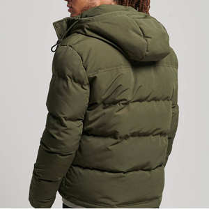 Chaqueta Acolchada Gruesa Personalizada para Hombre, con Cuello Alto, Aislante, Impermeable, Abrigo Cálido de Invierno, Estilo Urbano, con Capucha - Product Image 4