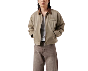 แจ็กเก็ตผ้าแคนวาสสำหรับผู้ชายแจ็กเก็ตการออกแบบวินเทจสั่งทำขนาดใหญ่พิเศษดีไซน์ตามสั่ง - Product Image 2