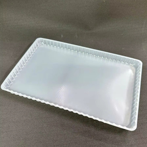 Caja de plástico PP rectangular desechable Elección segura para envasar verduras y frutas - Product Image 1