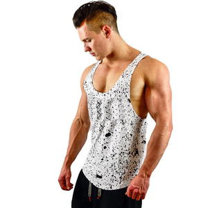 Custom Made Sublimation Printed Sleeveless <b>Vest</b> <b>Stringer</b> Gym Training Tank Top Casual Cotton Polyester Bodybuilding Tank Top - Product Image 4