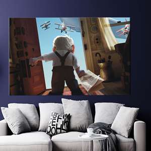 งานศิลปะบนผ้าใบพิมพ์ลายสมัยใหม่: ของขวัญส่วนตัวสำหรับคุณพ่อ,1P:ห่อหุ้มอย่างดี - Product Image 1