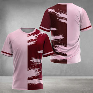 Camiseta de sublimación de poliéster 100% de alta calidad para hombre, manga corta con logotipo personalizado y diseño de impresión completa de Cuello clásico - Product Image 3