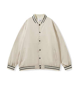 Chaqueta de Béisbol para Hombre 2026, Chaqueta Varsity Lisa Personalizable, Fabricantes al por Mayor, Chaqueta Moderna, Cómoda y Elegante para Hombre - Product Image 4