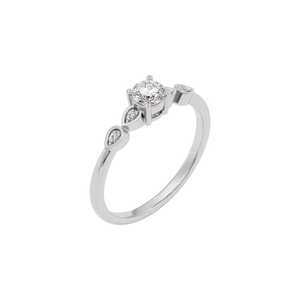 Bague classique en argent sterling 925 VVS Moissanite avec pierres latérales uniques en forme de coeur, parfaite pour les propositions et les cadeaux - Product Image 2