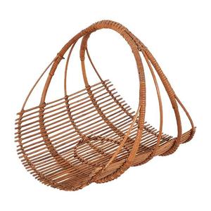 Porte-journaux en rotin vintage des années 1960 - Product Image 3