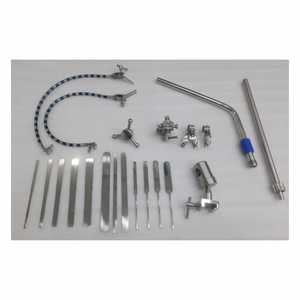 Sistema de retractor cerebral Budde Halo ajustable, juego de retractor craneal neuroquirúrgico Manual, juego de Cirugía de Base de cerebro y cráneo de acero Ce - Product Image 4