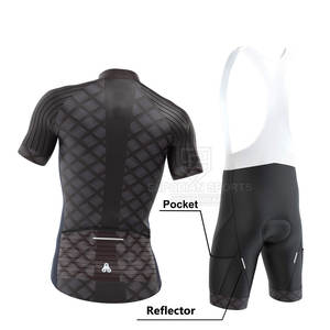 Tenues d'entraînement pour équipe de cyclisme, ensembles légers et respirants, 100% polyester, personnalisables, haute qualité, en vente - Product Image 5