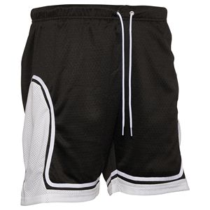Ropa de calle de poliéster sólido con logotipo OEM, pantalones cortos de gimnasio de talla grande en blanco, pantalones cortos de secado rápido transpirables de verano para hombre de malla personalizada de baloncesto - Product Image 4