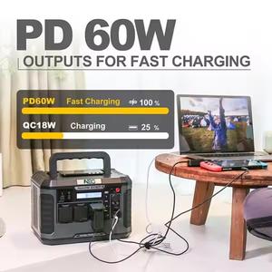 ไฟฉาย MPPT ชาร์จเร็วสำหรับรถยนต์แผงเซลล์แสงอาทิตย์ภายนอกแบบพกพา1000W สถานีคลื่นซายน์บริสุทธิ์ความจุขนาดใหญ่ - Product Image 5