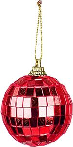 ลูกบอลคริสต์มาสแก้วโมเสคศิลปะสุดหรู งานแฮนด์เมด ประดับไฟ ตกแต่งเทศกาลแขวนประดับ - Product Image 6