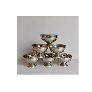 ชุดถ้วยไอศกรีมทำจากสแตนเลส12ชิ้นชุดถ้วยไอศกรีมสุดหรูทำจากเหล็ก - Product Image 1