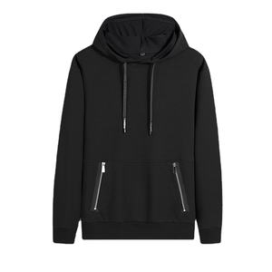 Sweat-shirts pour hommes en coton 95% et élasthanne 5% avec poche zippée et broderie 3D délavée, et sweats d'automne pour femmes - Product Image 6