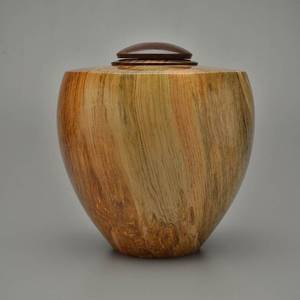 Venta al por mayor orden a granel nuevo diseño atado recubierto de madera urnas de cremación brillante urna de madera para mascotas a precio barato - Product Image 3