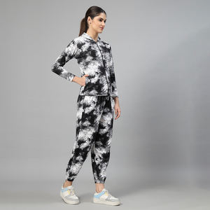 Conjunto Deportivo de Dos Piezas para Mujer, Cuello en V, Alta Elasticidad, 100% Algodón, Transpirable, Ecológico, Reversible - Product Image 1