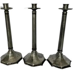 Handcrafted <b>Gold</b> Metal <b>Candle</b> Holder Set of Three Elegant Modern <b>Pillar</b> <b>Candle</b> Stands for Home Dining & Festive Decor - Product Image 3