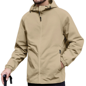 Veste Softshell légère pour homme Veste imperméable à capuche Veste imperméable coupe-vent de randonnée Vestes imperméables coupe-vent à capuche d'extérieur - Product Image 4