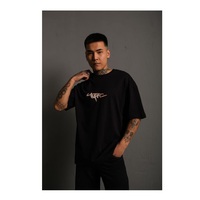 T-shirts en coton tricoté 100 % pour hommes, style streetwear oversize, grandes tailles, logo personnalisé imprimé, impression numérique, écologiques