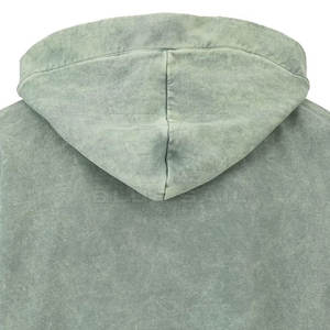 Sudadera con capucha lavado ácido para hombre con capucha con cordón y ajuste relajado para el uso diario Sudadera con capucha mezclada de algodón lavado ácido - Product Image 3
