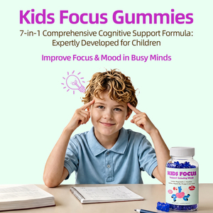 Gomitas para Niños con Omega 3 DHA, Magnesio, L-Teanina, Azafrán y Vitaminas, Suplemento para la Salud Cerebral, Apoyo Cognitivo para Niños - Product Image 3