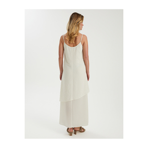 เดรสยาวทรงลำลองแบบจับจีบหลายชั้น - Product Image 6