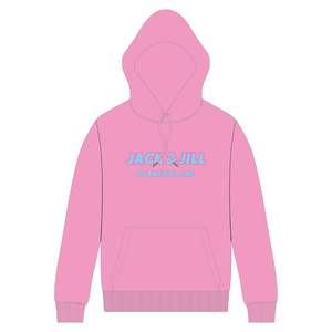 Jack et Jill of America Pull à capuche rose Bleu Chenille Broderie Noir Civic & Professional Organizations Apparel - Product Image 2