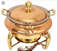Chauffe-Plats Commercial pour Buffet d'Hôtel en Acier Inoxydable Écologique, Taille Personnalisable, Type Coquille, Argenté