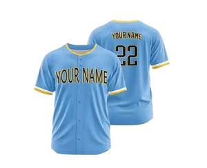 Maillot de baseball personnalisé pour jeunes, de bonne qualité, impression par sublimation, manches courtes, uniforme court OEM pour hommes - Product Image 2