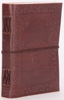 Carnet de notes et journal à feuilles mobiles fait main en cuir véritable gaufré motif Arbre de Vie Celtique, format de poche, pour croquis, notes, cadeau