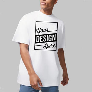 Camisetas con logotipo personalizado para hombre, camiseta de algodón 100 de alta calidad, camiseta Premium con estampado de algodón, Camiseta ajustada con cuello grueso gráfico para hombre - Product Image 2