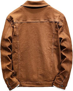 แจ็กเก็ตหนังสำหรับผู้ใหญ่แจ็กเก็ตหนังผ้ายีนส์สีเขียวสำหรับผู้ชายปรับราคาได้ - Product Image 2