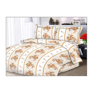 Luxury Bedroom Pure Cotton Floral Pattern Double Size King Bed Sheet Distributor And Manufacturer By Neelkamal