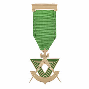 Maçonnique Regalia Blue Lodge Passé Maître Brass Jewels - Product Image 3