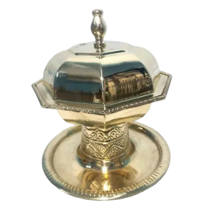 Ollas Khajoor Vintage de Latón de Alta Calidad con Grabado y Acabado Pulido para el Hogar y Restaurantes, Utensilios de Cocina, Olla para Dátiles Árabes - Product Image 5