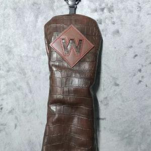Housse de tête de club de golf en cuir véritable de qualité supérieure, imperméable, pour driver et hybride fairway, ajustement personnalisé pour forme de baril - Product Image 3