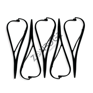 Juego de instrumentos quirúrgicos dentales de acero inoxidable negro Premium de ortodoncia de alta calidad, 4 Uds., soporte de aguja Mathieu, 5 uds por Zonedge - Product Image 1