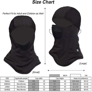 High Quality Custom Multi-piece Plain Color Knit Ski <b>Masks</b> Balaclava for <b>Cycling</b> Digital Printing with Logo Popular Style - Product Image 6